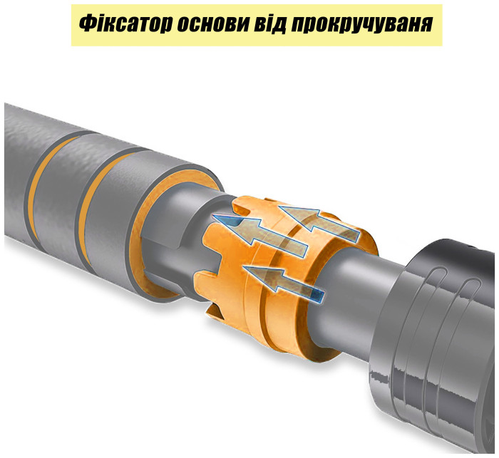 Розсувний розпірний турнік EasyFit OrangeGymBar 90-130 см