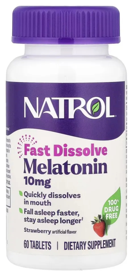 Fast Dissolve Melatonin 10mg - 60 tabs (DSN_100-52-0920448-20)