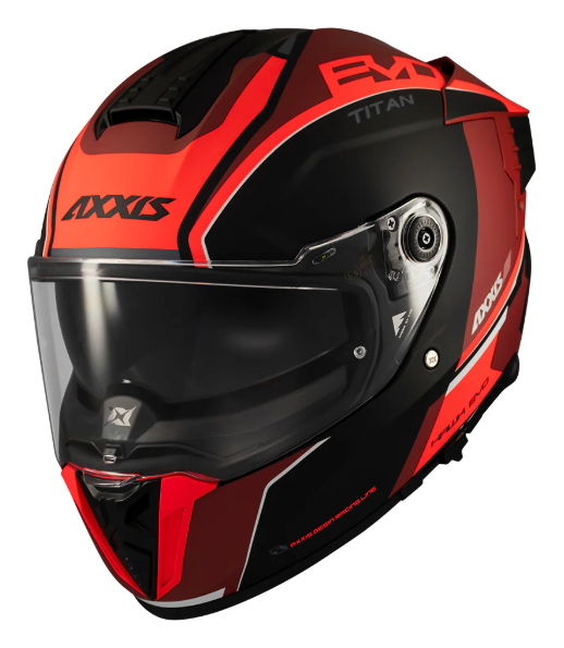 Мотошолом AXXIS HAWK SV EVO Titan B5 Matt Red