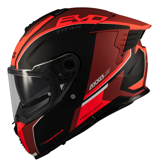Мотошолом AXXIS HAWK SV EVO Titan B5 Matt Red