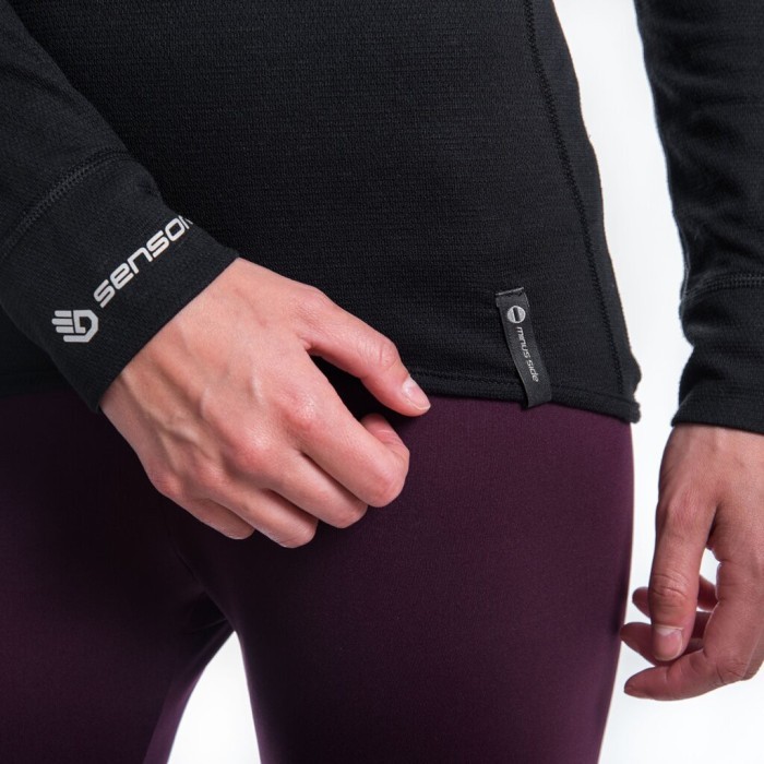 Термофутболка женская Sensor Double Face LS black 12110010, SW11DF-black-S