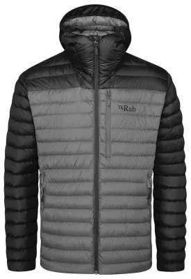 Чоловічий легкий пуховик Rab Microlight Alpine Jacket, Black/Graphene