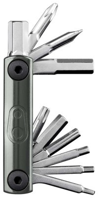 Мультитул Crankbrothers F15, выжимание цепи 8, 9, 10, 11, 12-speed, шестигранник #2, 2.5, 3, 4, 5, 6, 8, отвертка, Торкс: T-25