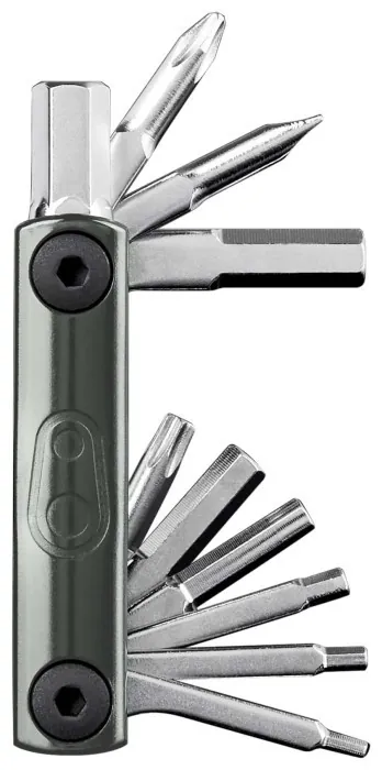 Мультитул Crankbrothers F15, выжимание цепи 8, 9, 10, 11, 12-speed, шестигранник #2, 2.5, 3, 4, 5, 6, 8, отвертка, Торкс: T-25