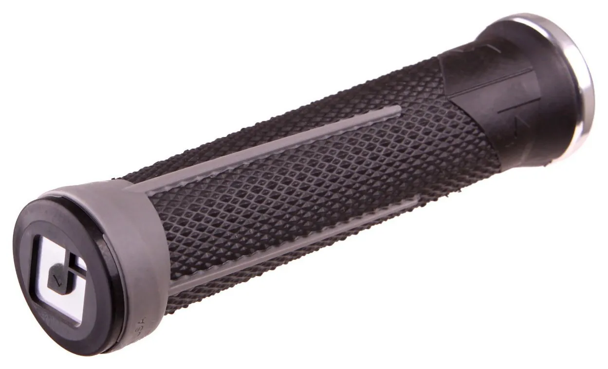 Гріпси ODI AG-1 Signature Black/Graphite w/ Silver clamps (черно - графітові з срібними замками) (OBOD_D35A1BH-S)