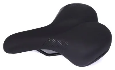 Седло Green Cycle GCS-2602, 270мм x 190мм, стальные рейлы, черное