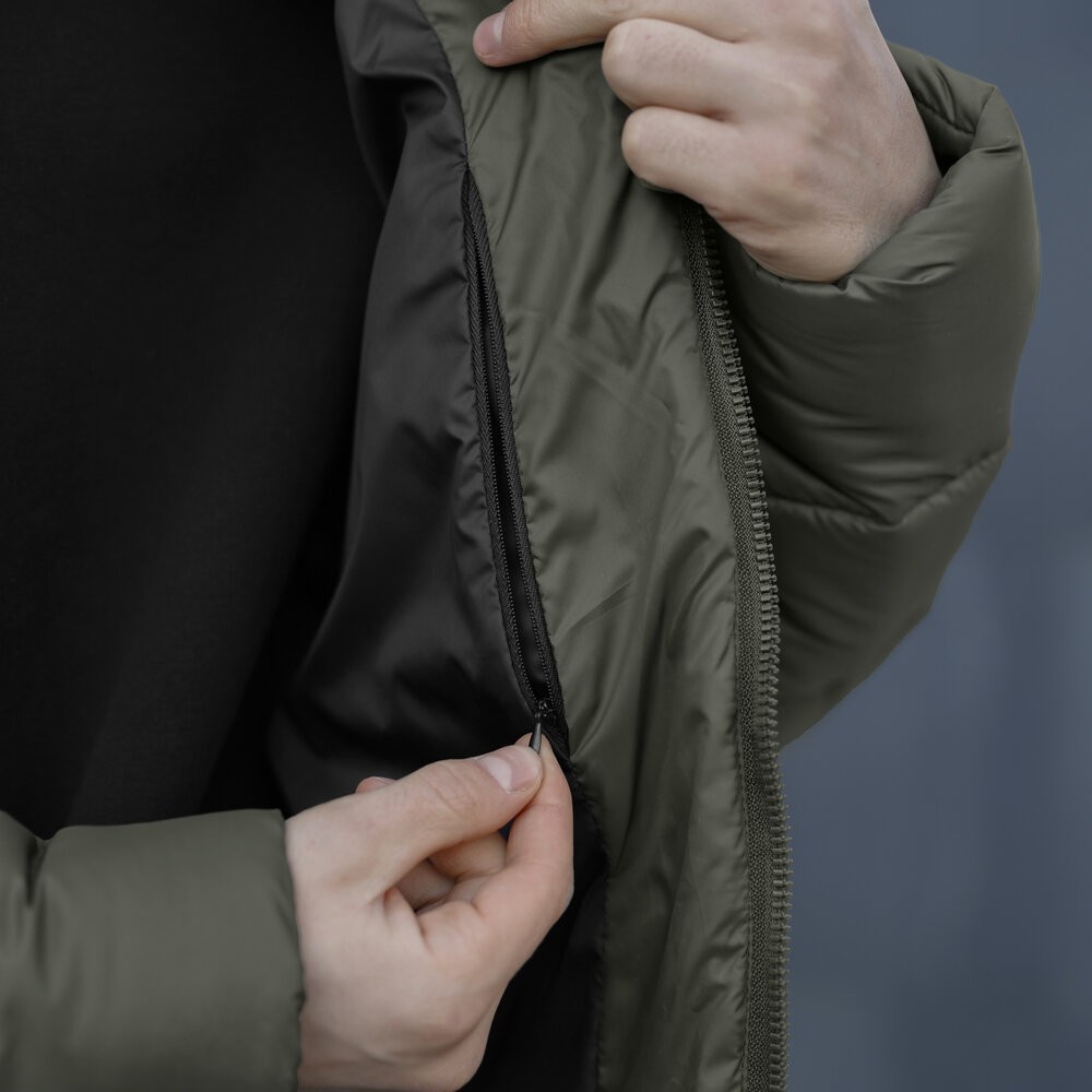 Чоловіча зимова куртка хакі Pobedov Bubble Gum, укр, укр