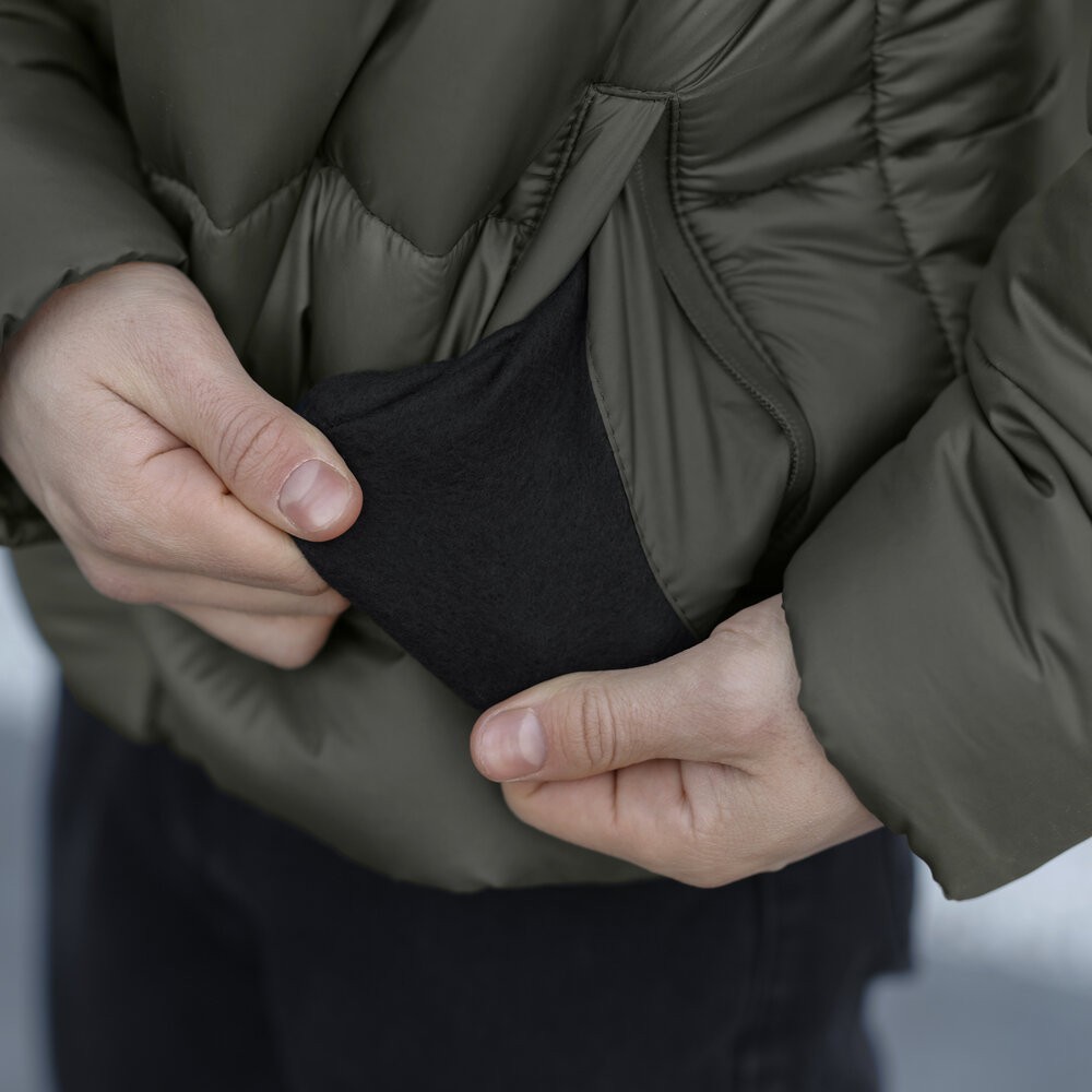 Чоловіча зимова куртка хакі Pobedov Bubble Gum, укр, укр