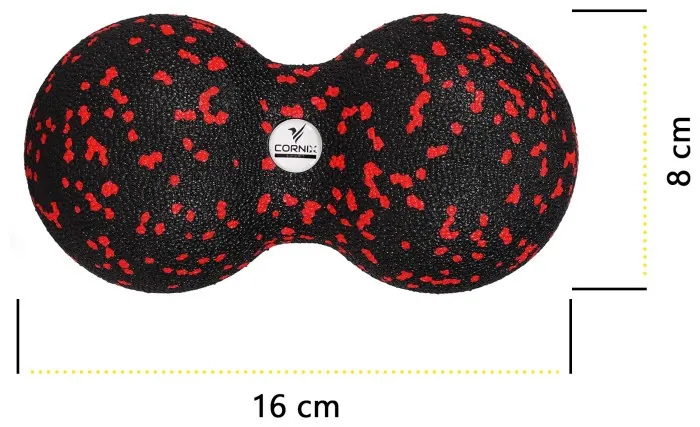 Массажный мяч двойной Cornix EPP DuoBall 8 x 16 см XR-0124