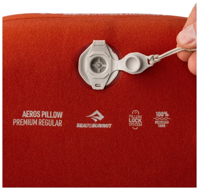 Подушка надувная Sea to Summit Aeros Premium Pillow, Large, 12x43x30см, Picante