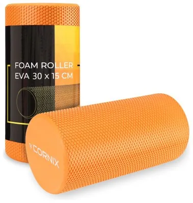 Масажний ролик Cornix EVA+ 30 x 15 см (валик, роллер) XR-0297 Orange