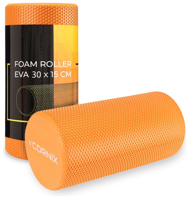 Масажний ролик Cornix EVA+ 30 x 15 см (валик, роллер) XR-0297 Orange