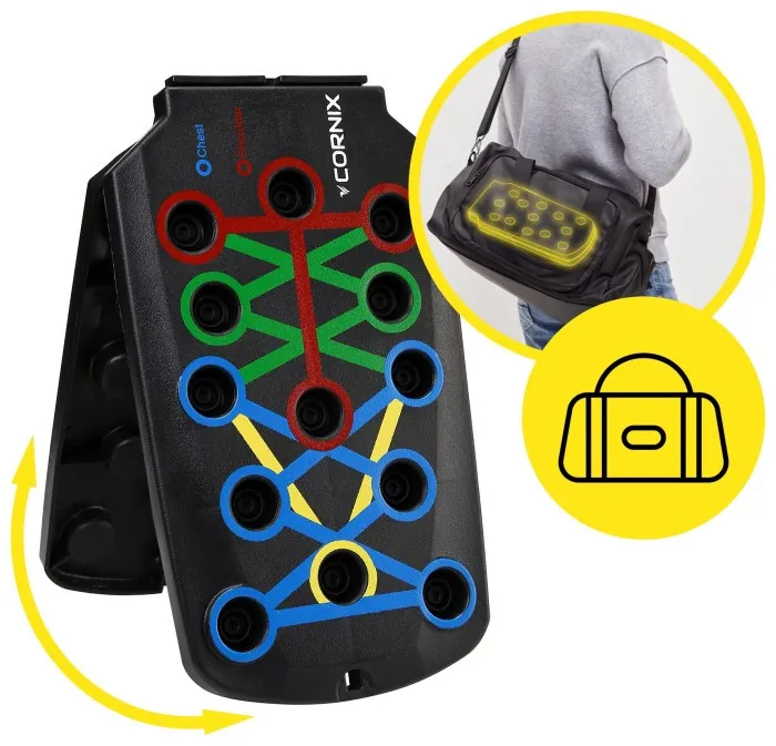 Упори (дошка) для віджимань Cornix Push-Up Board складна, зі змінним хватом XR-0453