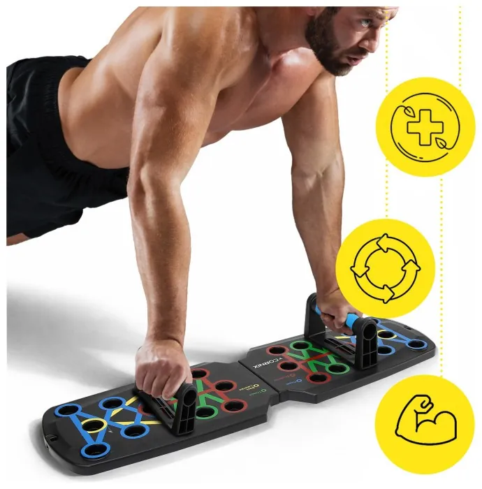 Упори (дошка) для віджимань Cornix Push-Up Board складна, зі змінним хватом XR-0453