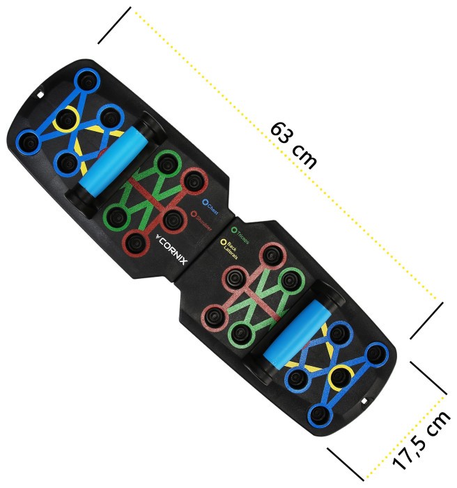 Упори (дошка) для віджимань Cornix Push-Up Board складна, зі змінним хватом XR-0453