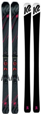 Ліжі гірські (комплект) K2 SECRET LUV+ER3 10 COMPACT QKCLK 156см Grey/black/red (10C0406.243.1+10C1011.143.3) O