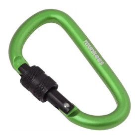 Munkees 3248 карабін D with Screw Lock 8 mm x 80 mm green green