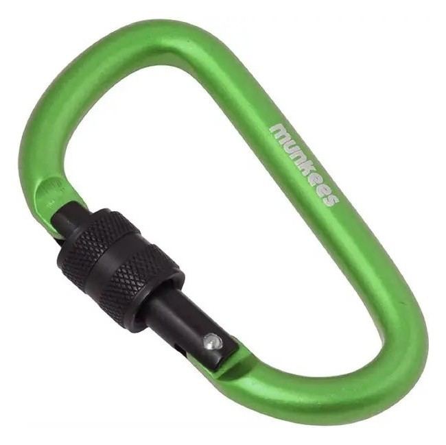Munkees 3248 карабін D with Screw Lock 8 mm x 80 mm green green, укр, укр