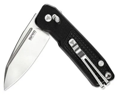 Ніж складаний кишеньковий SRM Scout (6.9 см) 14C28N / G10, чорний