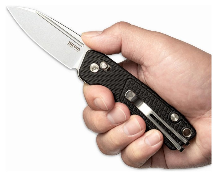 Ніж складаний кишеньковий SRM Scout (6.9 см) 14C28N / G10, чорний