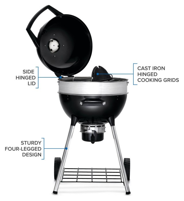 Угольный гриль 47 см Napoleon PRO Kettle, PRO18K-LEG-3