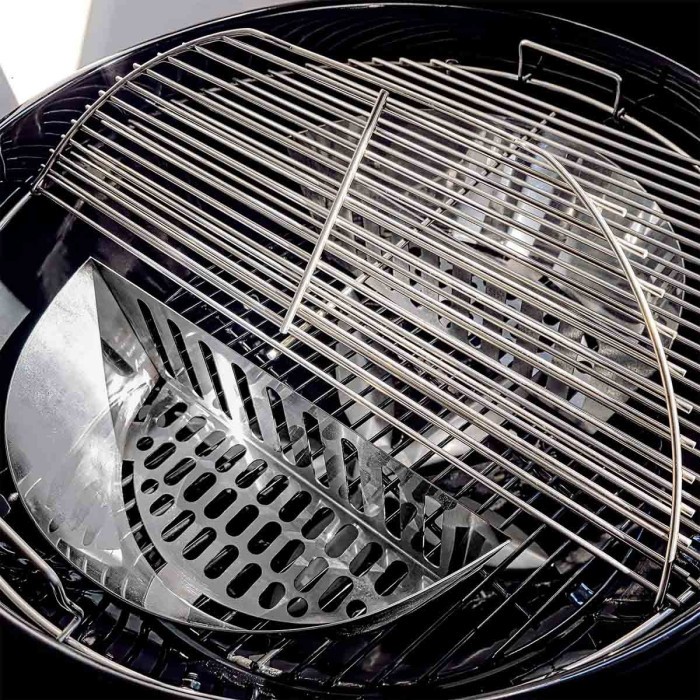 Угольный гриль Slow and Sear Black Edition Kettle Grill 57 см + корзина Deluxe SNS-KET-BK