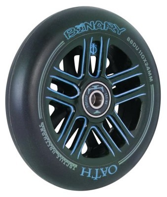 Колеса для трюкового самокату Oath BINARY 110мм x 24мм (пара) - Black/Sky