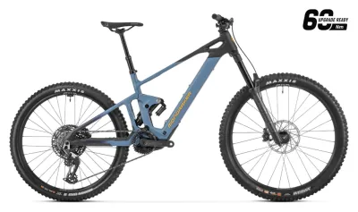 Електровелосипед MONDRAKER DUNE R Carbon 29/27.5'' 170mm, 400Wh Bosch SX, Blue/Yellow, M
