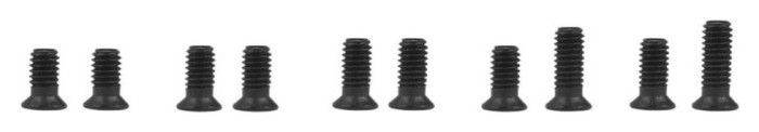 Набор черных стальных винтов для клипса Civivi CA-12B