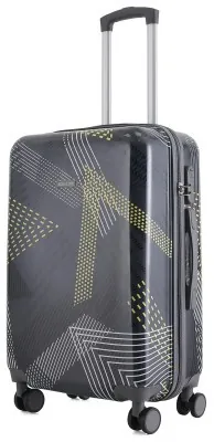Валіза Semi Line 24" (M) Black Pattern (T5651-2)