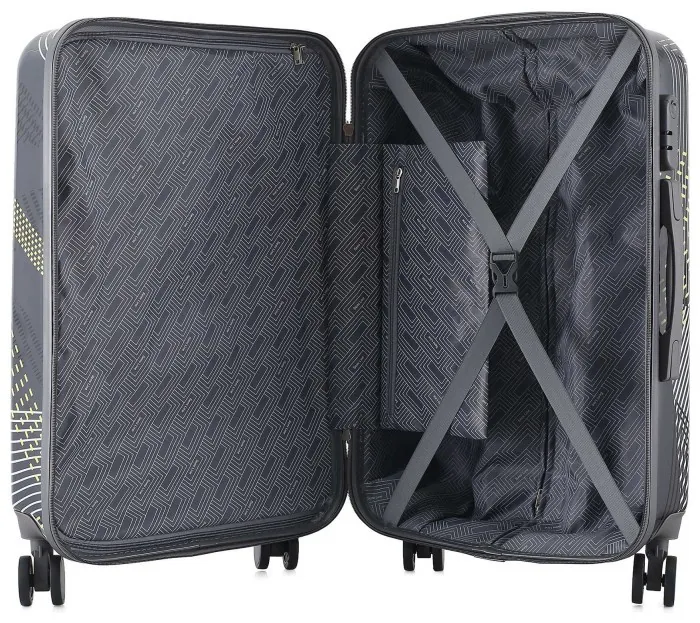 Валіза Semi Line 24" (M) Black Pattern (T5651-2)