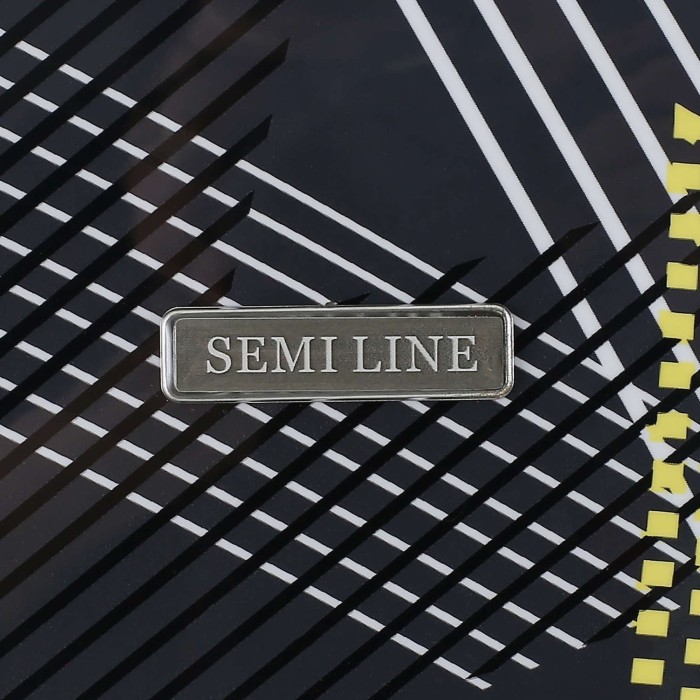 Валіза Semi Line 24" (M) Black Pattern (T5651-2)