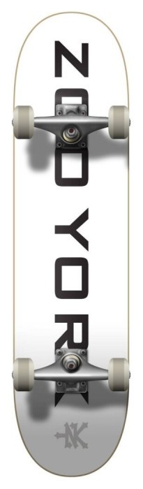 Zoo York Скейтборд Logo Block Complete (7,75" - White), укр, укр