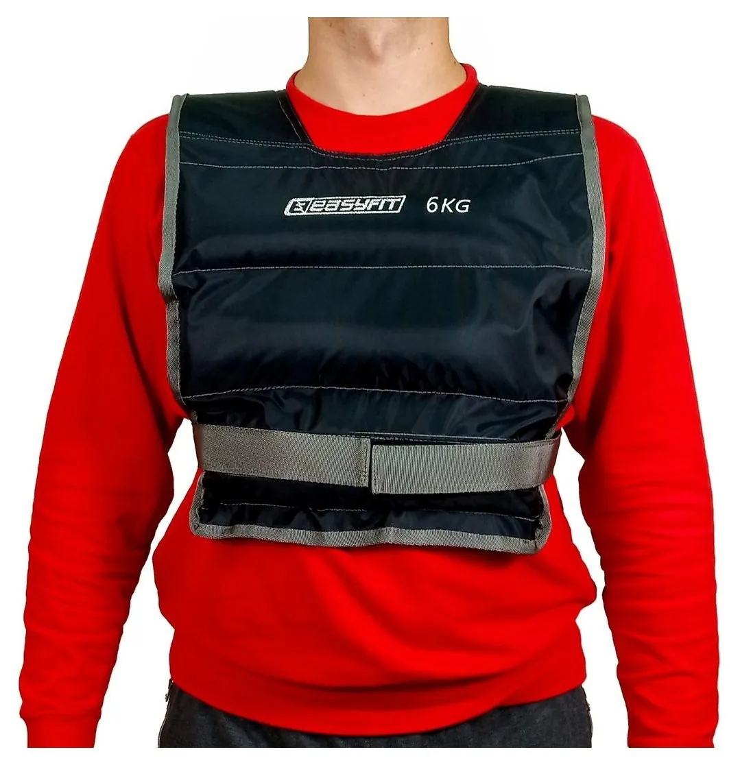 Жилет для обтяження EasyFit 6 кг (Чорний)