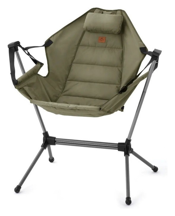 Крісло-качалка складане Naturehike NH21JJ004, темно-зелене, укр, укр