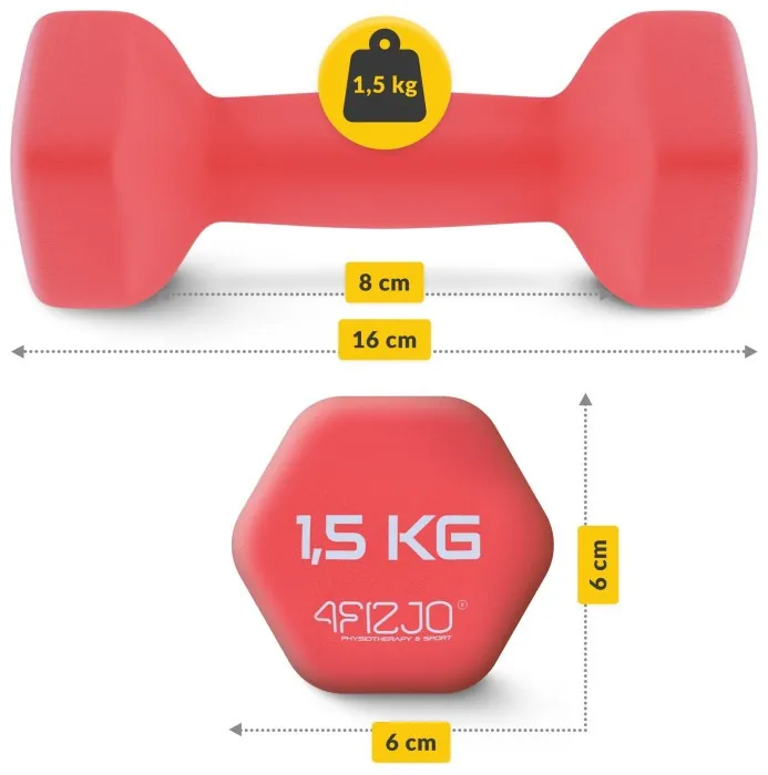 Гантелі вінілові 4FIZJO Classic 2 x 1.5 кг (P-5907739311962)