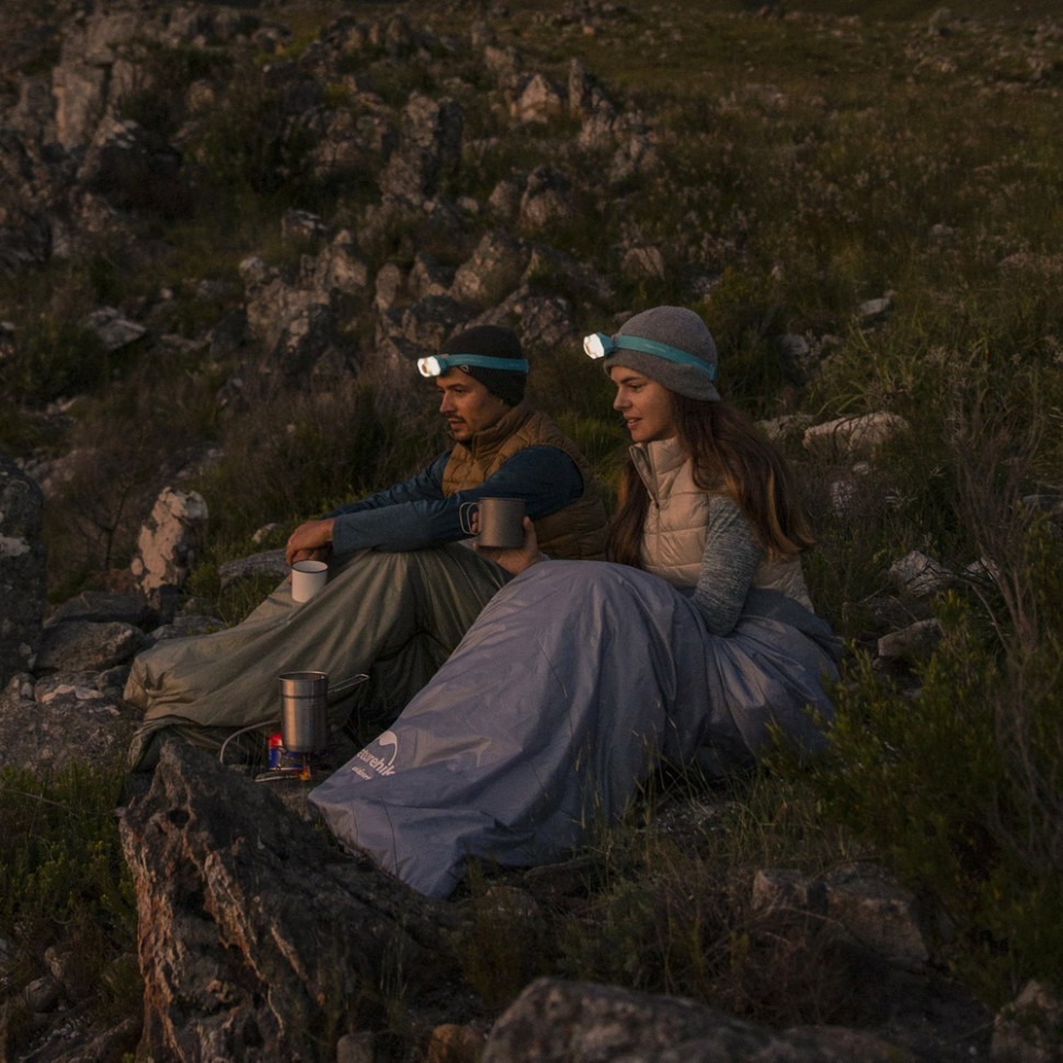 Спальный мешок Naturehike LW180 Mini NH21MSD04, правый, XL, темно-зеленый