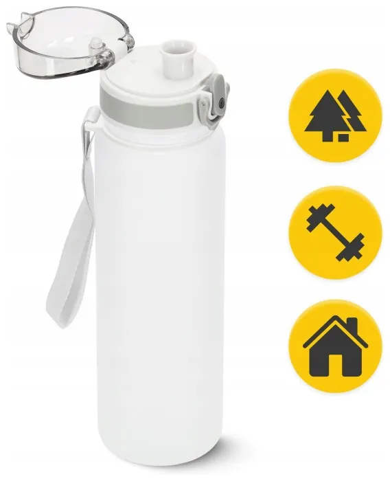 Бутылка для воды спортивная 4FIZJO 650 мл Grey (P-5905973404280)