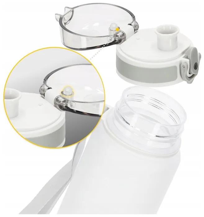 Бутылка для воды спортивная 4FIZJO 650 мл Grey (P-5905973404280)