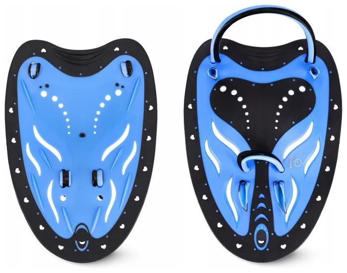 Лопатки для плавания в бассейне TSUNAMI Swimming Paddles 2 шт Black/Blue (P-5905973405355)