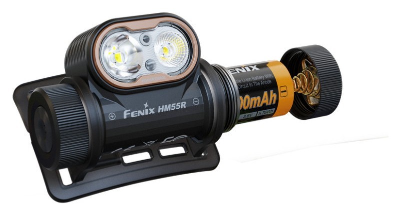 Ліхтар налобний Fenix HM55R, фіолетовий