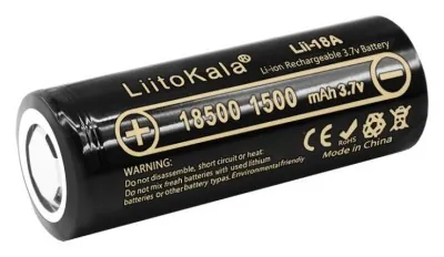 Акумулятор LiitoKala Lii-18A 18500 1500mah battery