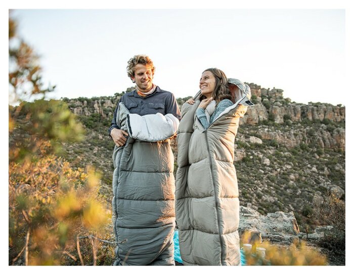 Спальний мішок з капюшоном із звичайним мішком для зберігання Naturehike M300 CNK2350WS023, сірий, правий, укр, укр