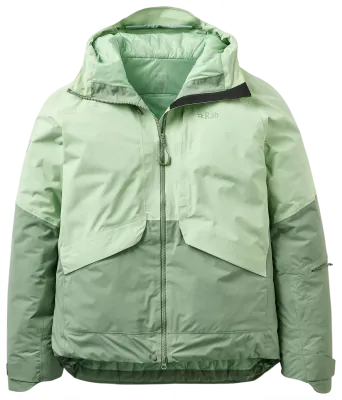 Горнолыжная женская теплая мембранная куртка Rab Novaline Jacket Wmns, Fig Green/Dark Fig Green, 12