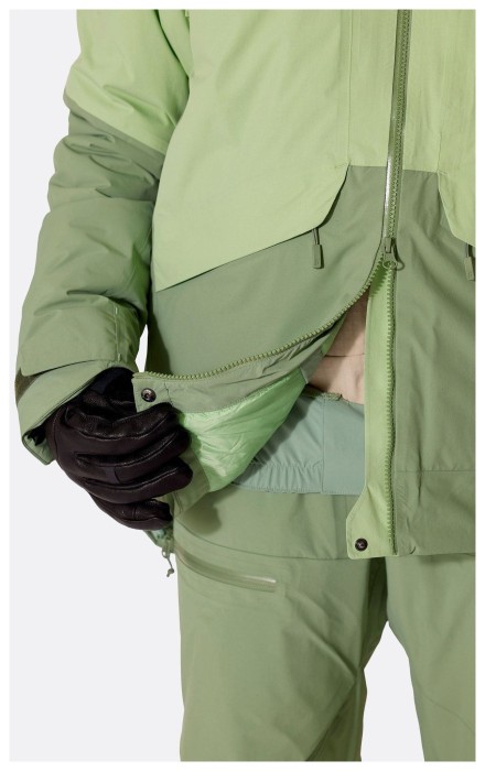Горнолыжная женская теплая мембранная куртка Rab Novaline Jacket Wmns, Fig Green/Dark Fig Green, 12