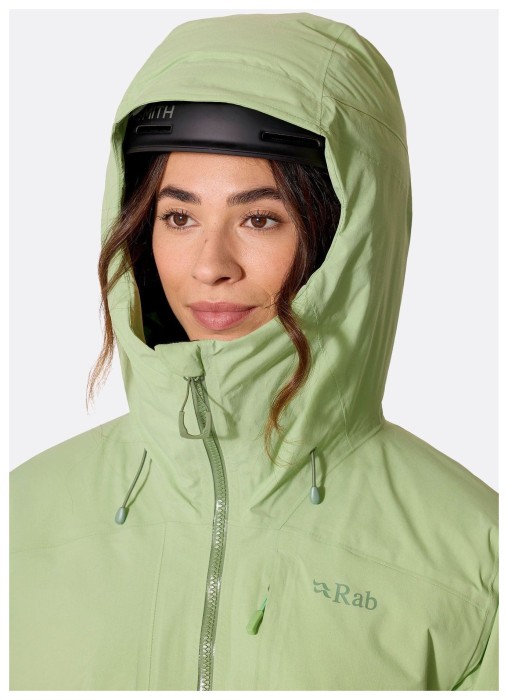 Горнолыжная женская теплая мембранная куртка Rab Novaline Jacket Wmns, Fig Green/Dark Fig Green, 12