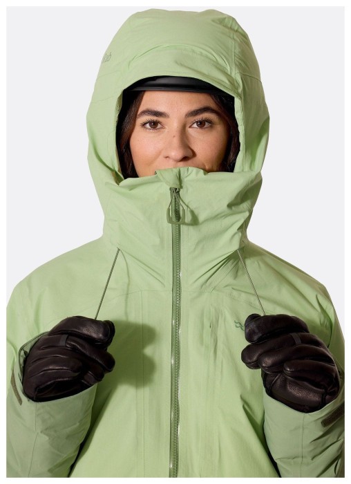 Горнолыжная женская теплая мембранная куртка Rab Novaline Jacket Wmns, Fig Green/Dark Fig Green, 12