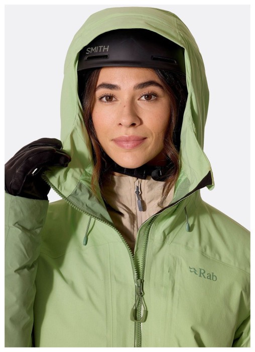 Горнолыжная женская теплая мембранная куртка Rab Novaline Jacket Wmns, Fig Green/Dark Fig Green, 12