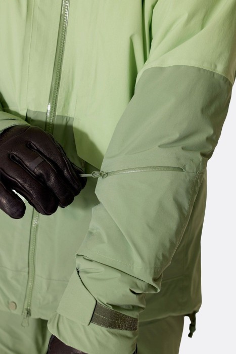Горнолыжная женская теплая мембранная куртка Rab Novaline Jacket Wmns, Fig Green/Dark Fig Green, 12