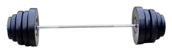 Штанга набірна 103 кг RN-Sport з ABS покриттям + рукавички, укр, укр